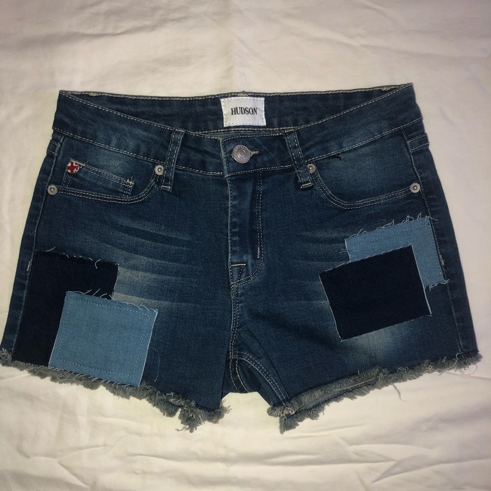 Girls Hudson Denim Patch Shorts